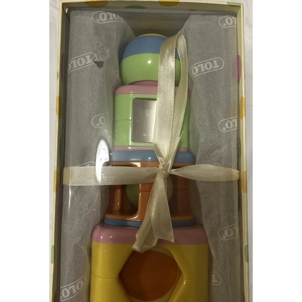 TOLO PASTEL STACKABLE BABY‎ BLOCKS SET TOYS TODDLERS BALL MOTOR SKILLS NEW